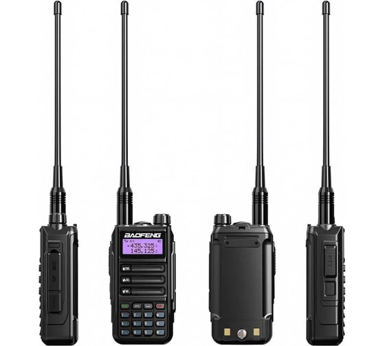 Рация Baofeng UV-16 PRO черный, 1800 мАч, 2 шт 00029460