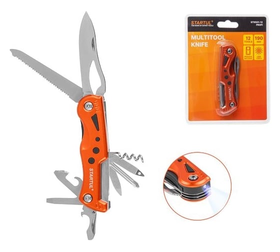 Нож многофункциональный STARTUL 12 функций PROFI ST9501-12