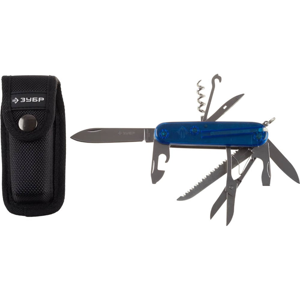 Нож Зубр ЭКСПЕРТ складной многофункциональный, пластиковая рукоятка, 12 ...