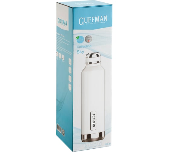 Термос Guffman Sky 750 мл, белый N05-008W