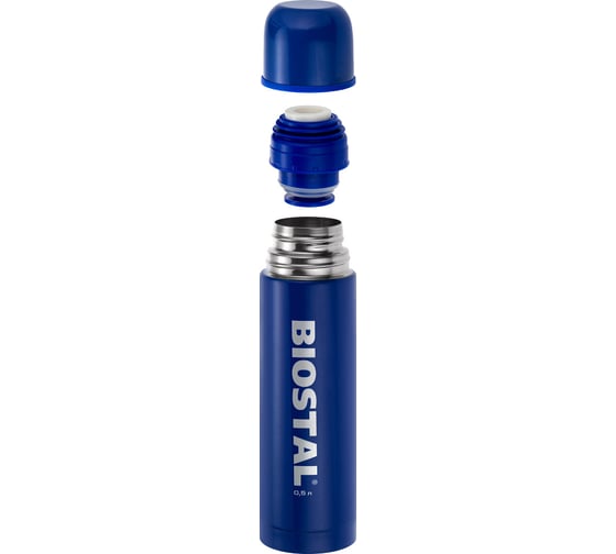 Термос Biostal Fler 1 литр, синий NB-1000C-B
