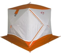 Палатка Пингвин Призма Премиум 1-слойная, 215x215 см, композит, бело-оранжевый 11097
