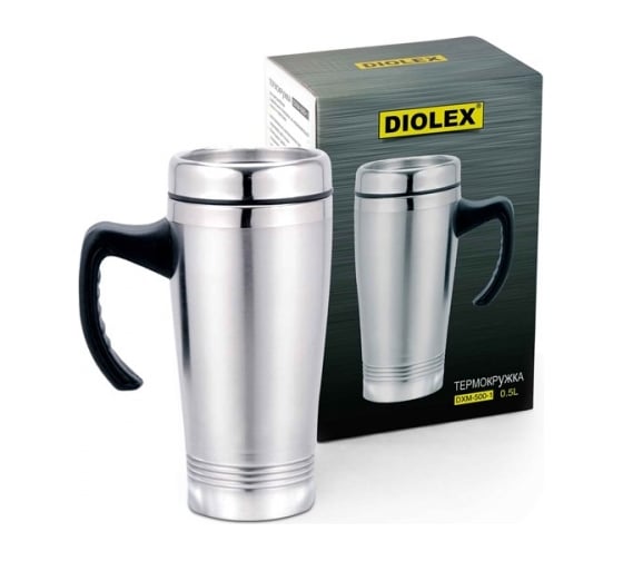 Термокружка DIOLEX 0.45 л, двойные стенки DXM-500-1p