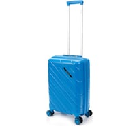 Чемодан Torber В Отпуск, синий, полипропилен, 36x21.5x55 см, 38 л T1908S-Blue