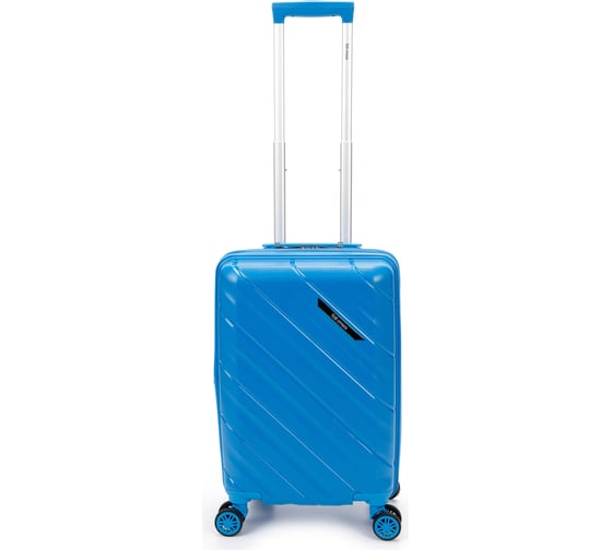 Чемодан Torber В Отпуск, синий, полипропилен, 36x21.5x55 см, 38 л T1908S-Blue