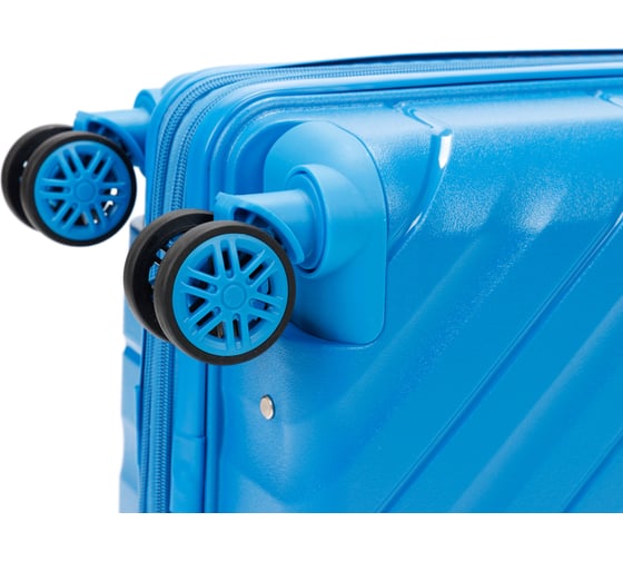 Чемодан Torber В Отпуск, синий, полипропилен, 36x21.5x55 см, 38 л T1908S-Blue