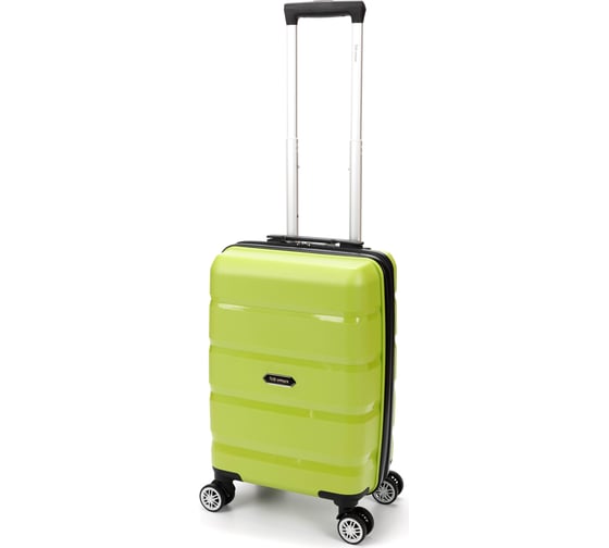Чемодан Torber В Отпуск, салатовый, полипропилен, 33x22x53 см, 35 л T1902S-Green
