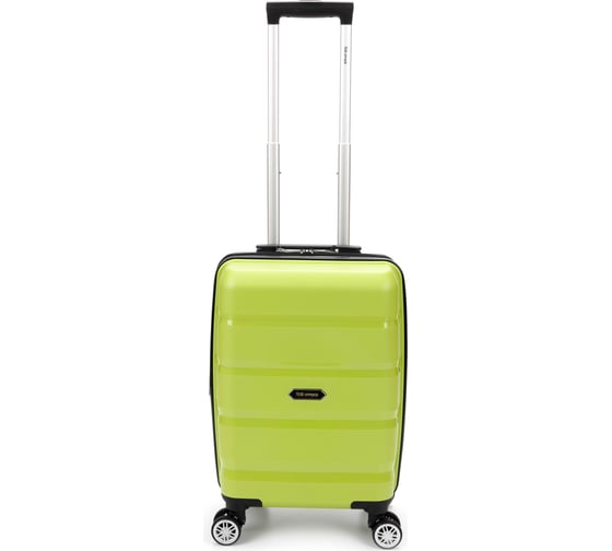 Чемодан Torber В Отпуск, салатовый, полипропилен, 33x22x53 см, 35 л T1902S-Green