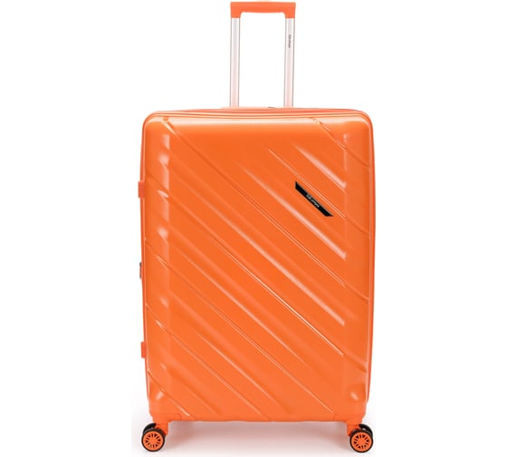 Чемодан Torber В Отпуск, оранжевый, полипропилен, 54.5x33.5x79 см, 135 л T1908L-Orange