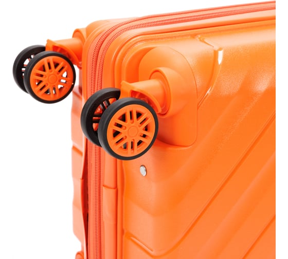 Чемодан Torber В Отпуск, оранжевый, полипропилен, 36x21.5x55 см, 38 л T1908S-Orange