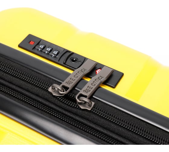 Чемодан Torber В Отпуск, желтый, полипропилен, 33x22x53 см, 35 л T1902S-Yel