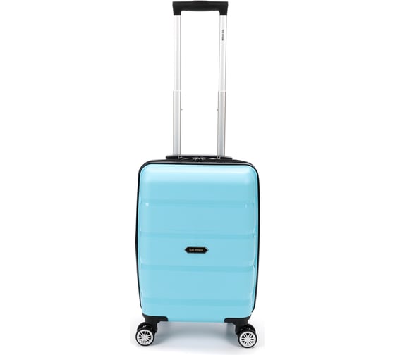 Чемодан Torber В Отпуск, бирюзовый, полипропилен, 33x22x53 см, 35 л T1902S-Tur