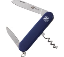 Нож перочинный STINGER 90 мм, 4 функции, материал рукояти: АБС-пластик, синий, в блистере FK-K5007NH-4FB