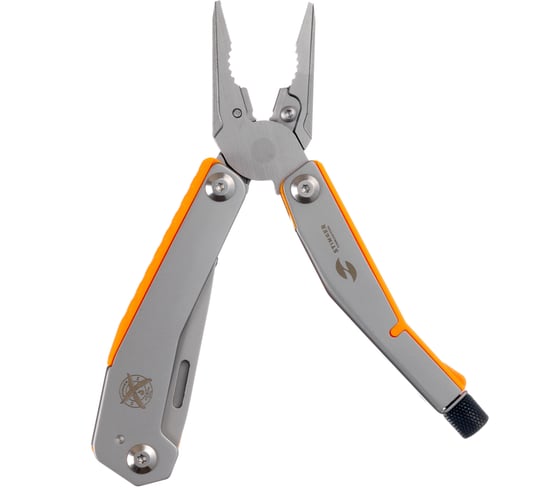 Мультитул Stinger 102 мм, 8 функций, сталь/АБС-пластик, оранжевый, в комплекте нейлоновый чехол MT-GHK10