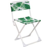 Стул складной походный Nika ПС3/1 с тропическими листьями светлый 32485224