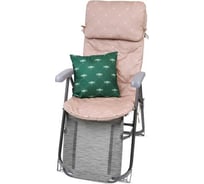 Кресло-шезлонг Nika Haushalt с матрасом и декоративной подушкой HHK7/BM бамбук