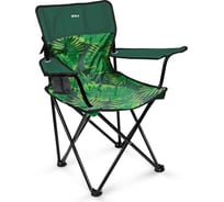 Стул складной Премиум 5 Nika ПСП5 ПСП5/2 с тропическими листьями темный