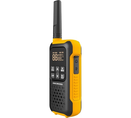 Комплект из четырех радиостанций DECROSS DC93 Orange Quad EU с ЗУ DC9318716304001