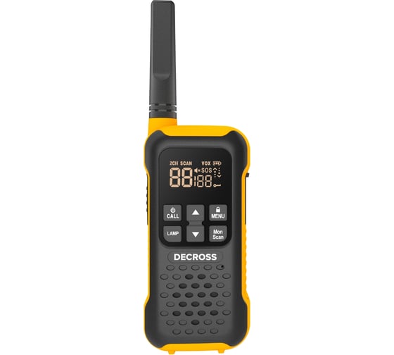 Комплект из четырех радиостанций DECROSS DC93 Orange Quad EU с ЗУ DC9318716304001