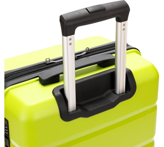 Чемодан Torber В Отпуск салатовый, полипропилен, 40.5x25x62.5 см, 55 л T1902M-Green