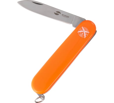 Нож перочинный Stinger 90 мм, 2 функции, материал рукояти: АБС-пластик, оранжевый FK-K5005NH-2F