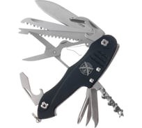 Нож перочинный Stinger 96 мм, 15 функций, материал рукояти: алюминий, черный, в блистере FK-KG5011L2B