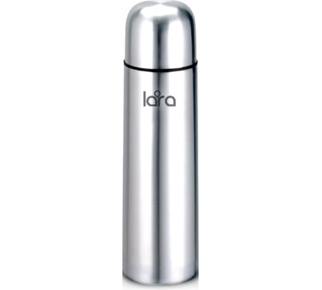 Стальной термос Lara 750 мл, КЛАПАН, двойные стенки, крышка-чашка LR04-10