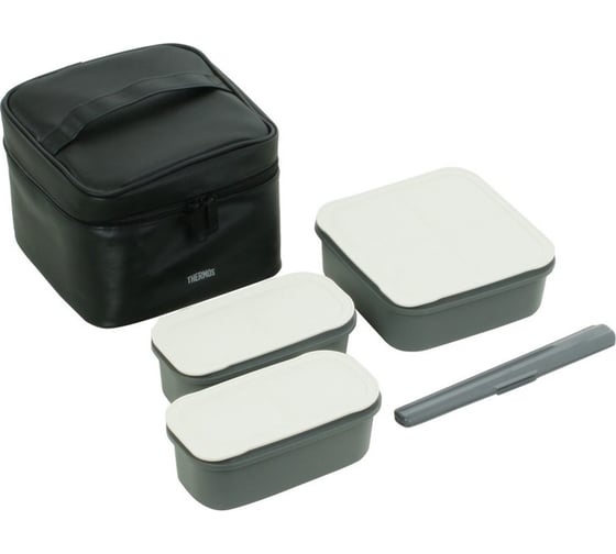 Термосумка с контейнерами THERMOS DJF-1800 MTBK 1.8 л, черная 135384