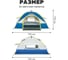 Палатка туристическая Homium N04 трехместная, синяя tentN04blue 8