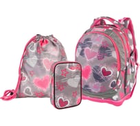 Рюкзак TARGET супер лёгкий Grey Hearts 3 в 1 26667