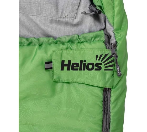 Спальный мешок Helios TORO Wide 300 г/кв.м, 220x90 см, левый, стратекс, салатовый (T-HS-SB-TW-300L) 00000311001