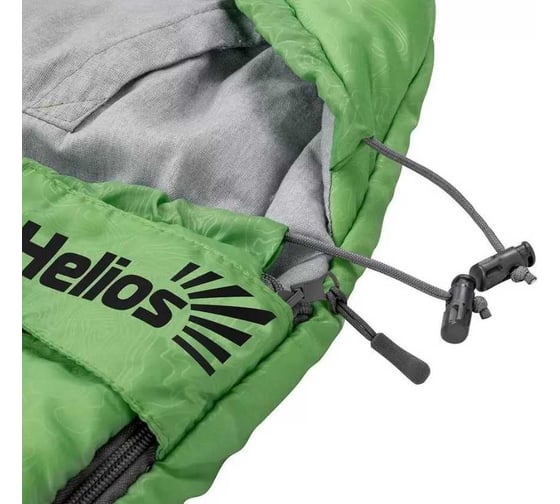 Спальный мешок Helios TORO Wide 300 г/кв.м, 220x90 см, левый, стратекс, салатовый (T-HS-SB-TW-300L) 00000311001