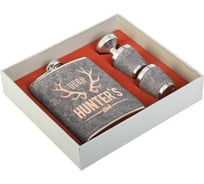 Набор Helios Клуб охотников фляжка 240 мл + 2 стопки + воронка (HS-BR-8H) 00000269965