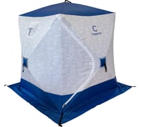 Палатка зимняя Следопыт куб 1.5x1.5 м, Oxford 210D PU 1000, S по полу 2.2 кв.м, синий/белый PF-TW-29