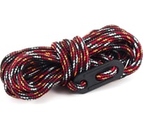 Оттяжки для палаток светоотражающие Следопыт с натяжителем 2.5 м, 4 шт, красный/оранжевый/черный PF-TWP-63