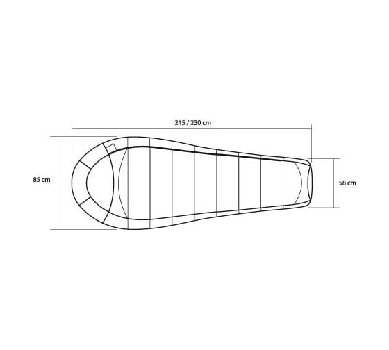 Спальный мешок Trimm Trekking BALANCE красный, 195 L 49666