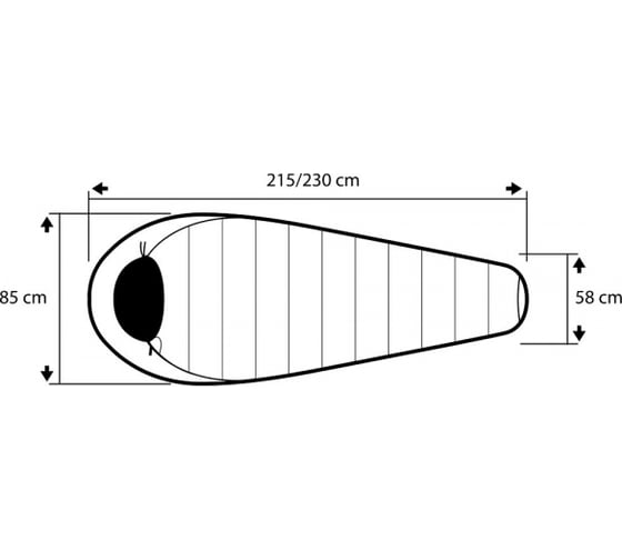 Спальный мешок Trimm WALKER красный, 195 R 50193