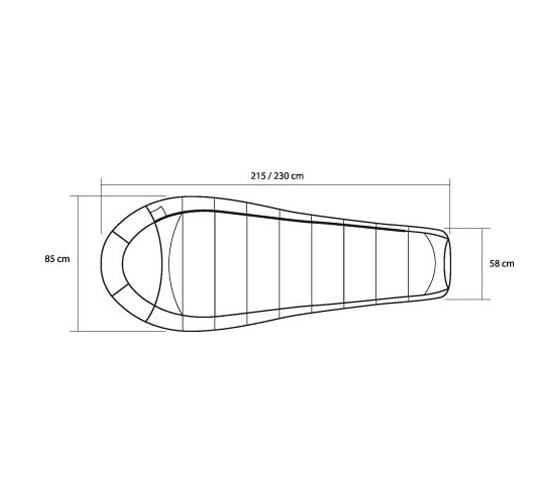 Спальный мешок Trimm BALANCE синий, 185 R 48383