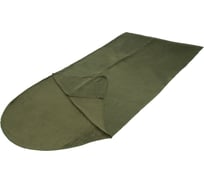 Вкладыш в спальный мешок с подголовником Следопыт FLEECE, 190+25x90 см, флис, хаки PF-SB-54