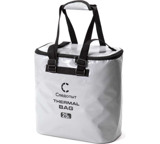 Сумка изотермическая Следопыт Thermal Bag ПВХ, 25 л, 35x20x36 см, серый PF-BI-TB07