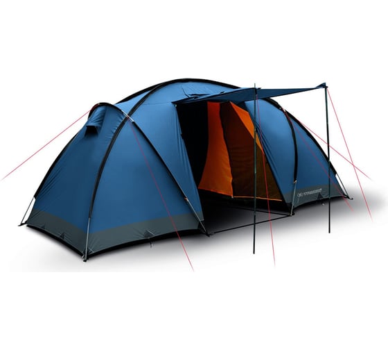 Палатка Trimm COMFORT II, синий 4+2 49712 1