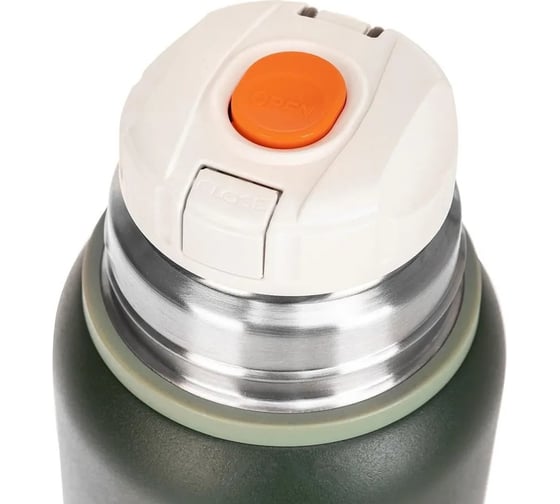 Термос Тонар T-KD-7030-0.9 хаки, 900 мл, пробка-ситечко, крышка-кружка, ремешок 00000355180