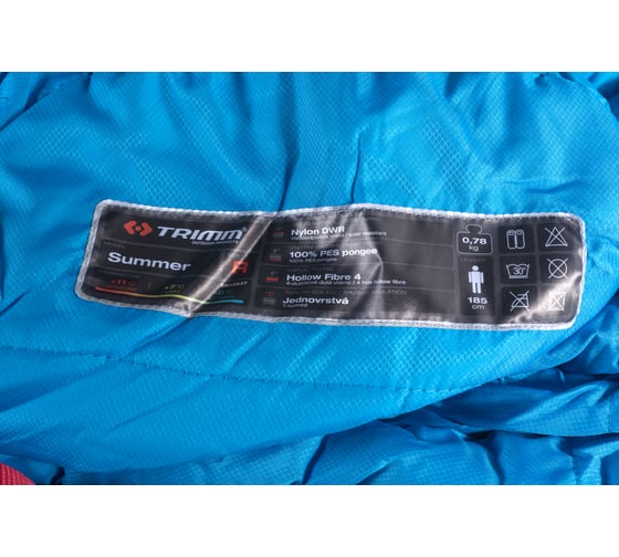Спальный мешок Trimm Lite SUMMER, лазурный, 185 R 50656
