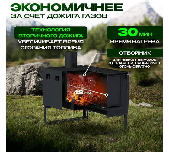 Печь буржуйка окопная ПЕЧЬМАСТЕР 50 PBO-50
