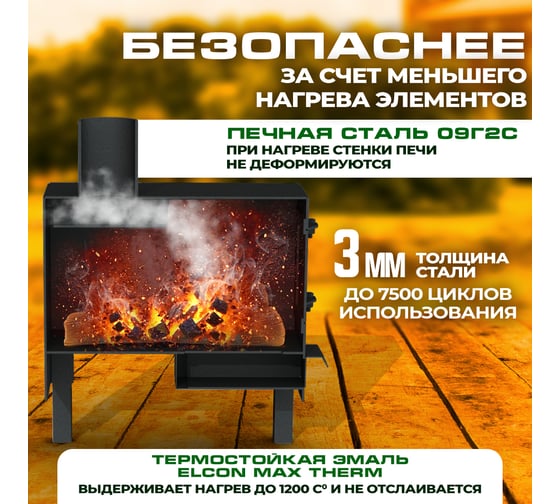 Печь буржуйка ПЕЧЬМАСТЕР КОМФОРТ 20 PBK-20