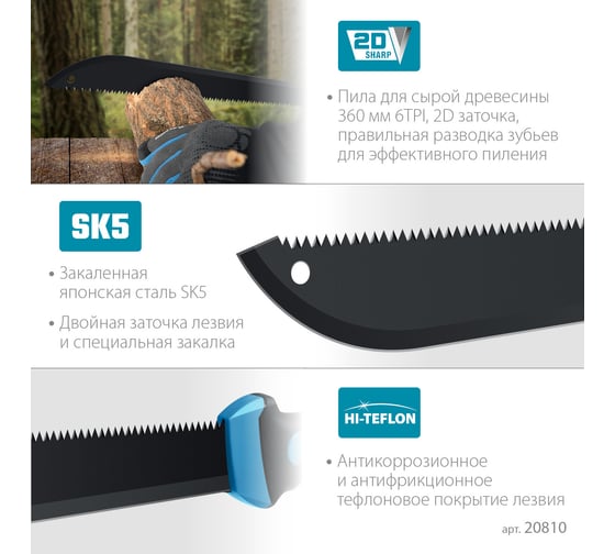 Мачете Grinda PRO-Line FM 450 450/650 мм 20810