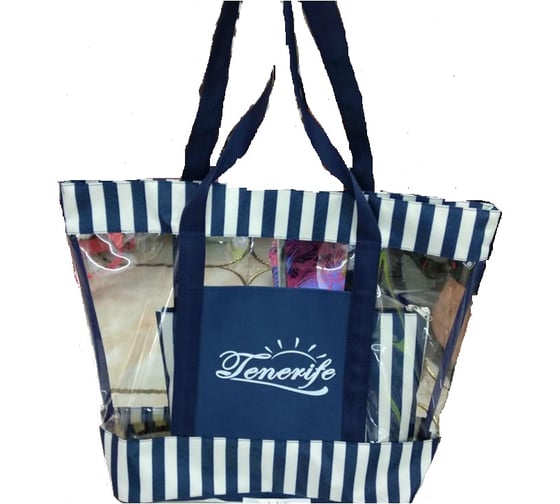 Пляжная сумка c косметичкой Русские подарки 50x9x40 см 399402 1