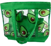 Пляжная сумка с косметичкой Русские подарки 46x8x36см 399404