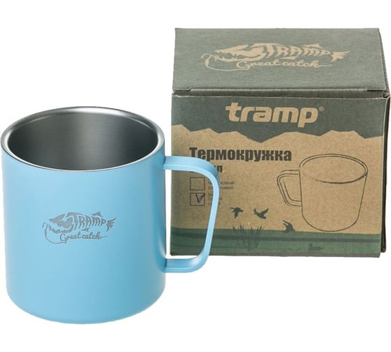 Термокружка Tramp синий, 375мл TRC-098(4196)
