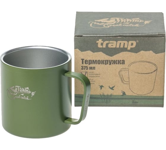 Термокружка Tramp оливковый, 375мл TRC-098(2529)